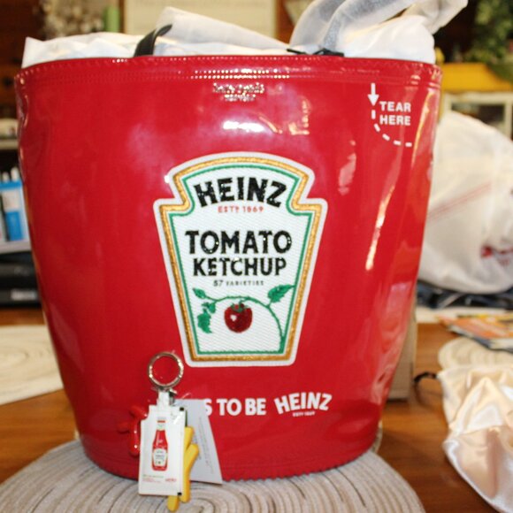 Kate Spade X New York Handbags - NWT Heinz X Kate Spade New York Large Tote and Key Fob STUNNING!